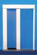 Москитная сетка Monica RM Боковое сдвижение 2 двери плоская направляющая 3 мм