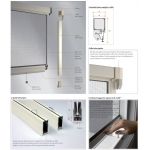 Москитная сетка Bettio Розовый Весна потер Click-Clack и направляет Вертикальная весна