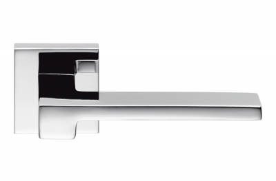Ellesse Полированная хромированная дверная ручка на розетке Studio Bartoli для Colombo Design